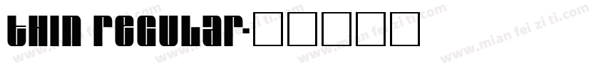 Thin Regular字体转换